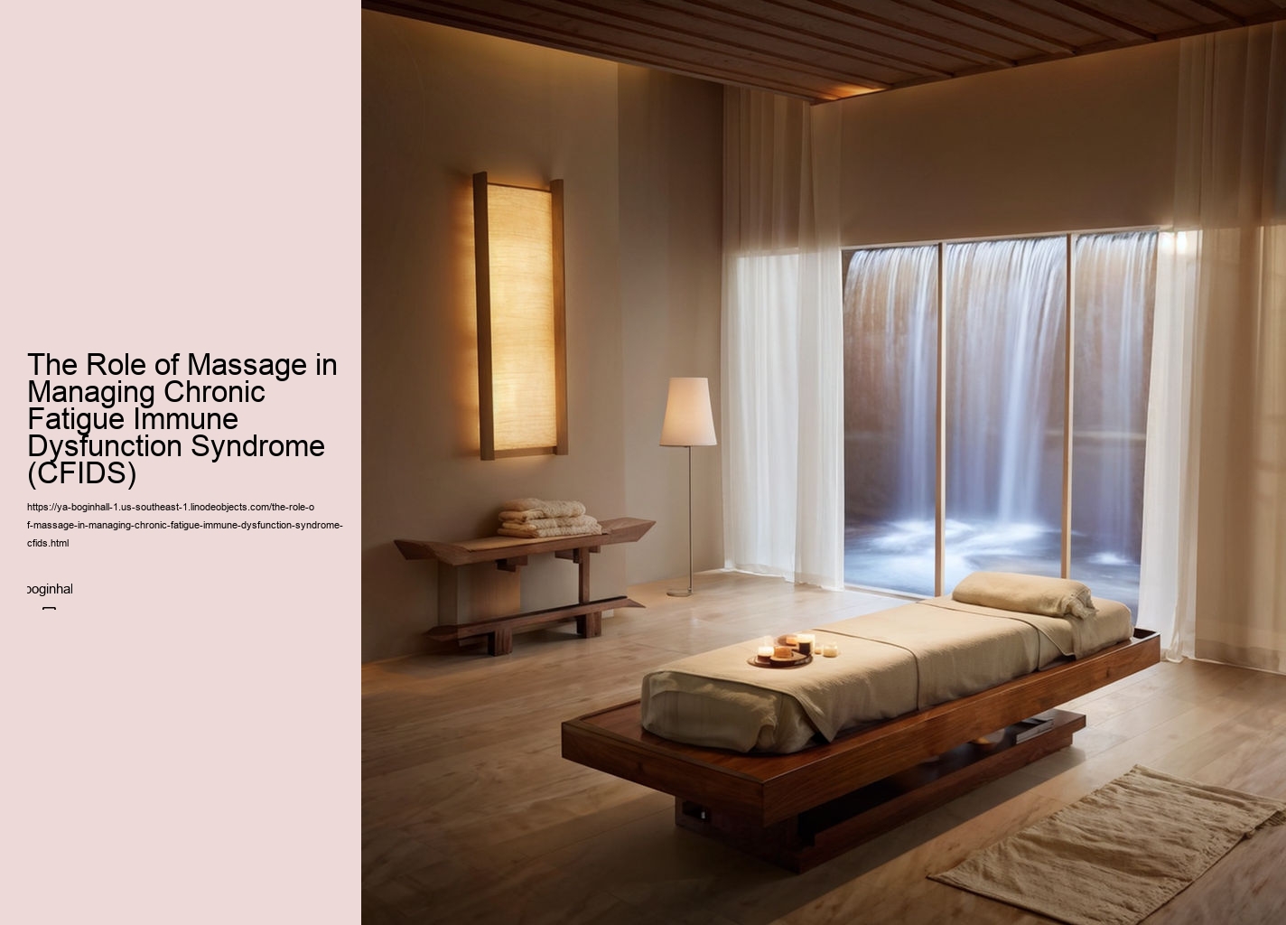 The Role of Massage in Managing Chronic Fatigue Immune Dysfunction Syndrome (CFIDS)